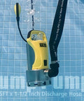 Beast 1.5HP Submersible Sump Pump Kit With 25Ft Backwash Hose Up To 6500 GPH Drains Water From Pool Basement Sump Pit Garden Pond