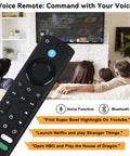 Replacement Fire TV Remote With Voice For All Firestick Devices, Works With 4K Fire Stick And Cube near smart TV