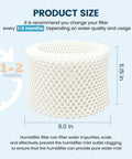 HAC 504 Humidifier Wicking Filters 3 Pack for Honeywell Humidifiers, showing a 5.1x9 inch filter with honeycomb design.