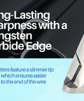 Orthodontic Distal End Wire Cutter With Large Handle, Tungsten Carbide Inserts And Safety Lock, Great For Thick Wires