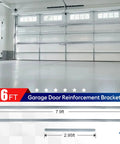 16 Foot Garage Door Reinforcement Kit Built Tough With Heavy Duty Steel Bracket System To Stop Sagging And Warping