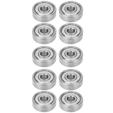 Stainless Steel Roller Ball Bearings 6x19x6mm Set Of 10 For Skateboards Inline Skates And Electric Skateboards Double Shielded