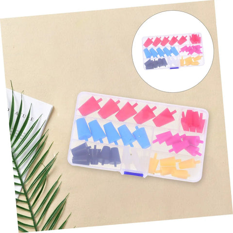 Versatile 35-Piece High-Temp Silicone Tapered Plug Set That Slips Into Holes Easy For Seal Paint Coating And Automotive Spray Jobs Without Dripping Mess Up With Flexible Heat Resistant Sealing Plugs in multicolor storage case