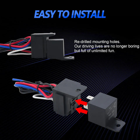 Installation components of 12V Racing Car Ignition Switch Panel 5 In 1 With Engine Start Button, LED Toggle Switches, Carbon Fiber Look.