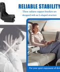 Eight Piece Universal Radiator Fan Mounting Feet Brackets L Shaped Install Legs shown beside a woman using a laptop in car.