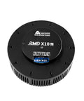 Top Tier Brushless Dc Servo Motor With Dual Encoders And Mcx500 Driver viewed from top, compact black design with control connections.