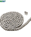 60 Pitch Heavy Duty 10 Foot Roller Chain Kit With Connecting Links Perfect For Grain And Oil Processing Mill Machines Plus Wood Saw And Cement Production Equipment For Smooth Power Transmission coiled with connectors