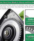 Fine steel saw blade example for Electric Pipe Cutter With Multispeed Settings Heavy Duty Cutting Tool For Stainless Steel PVC Pipes