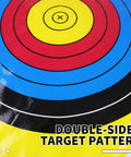 Close-up of a double-sided target pattern on a Weatherproof Archery Target Bag Cover For Outdoor Range And Backyard Practice.