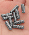 YoYo Axle Screw Kit 10pc Metric Socket Head Cap Grub Screws on hand, durable hardware for easy yoyo repair.