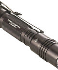 ProTac 2L X USB 500 Lumen Tactical LED Flashlight With Ten Tap Programmable Switch black aluminum body with clip for everyday carry