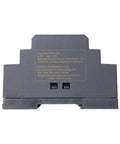 Back view of Straight Up Heavy Duty 60 Watt 48 Volt Din Rail Switching Power Supply with adjustable settings and mounting details.