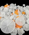 Awesome 200 Piece Plastic Gear Set For DIY Robots And Toys Including Crown Gears, Spur Gears, Worm Gears And Reduction Gears With 0.8 To 3 mm Aperture And 2 Mm, Compatible With Motor Gears For Robots, Cars, Boats, Planes And Projects
