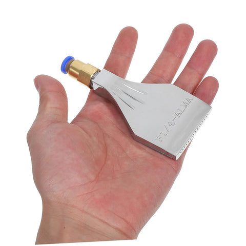 Abaodam Industrial Aluminum Alloy Air Blow Nozzle Diffuser held in hand, compact size, designed for quick moisture removal and efficient drying.
