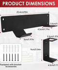 Floor Jack Wall Mount With Handle Holder For Easy Garage Storage And Quick Access Heavy Duty Jack Holder dimensions diagram