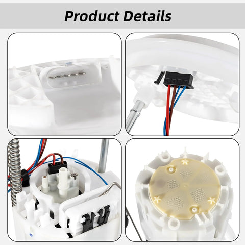 Electric Fuel Pump Module Assembly Replacement For Chrysler 300 Challenger Charger And Magnum V6 And V8 Engines 2005 2017 In Tank Pump With Filter And Seal Kit in detailed view showing connections and components.