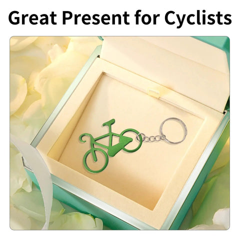 Six Pack Bicycle Bottle Opener Keychain Kit With Chain Key Ring Tools For Cyclists And Bikers in gift box