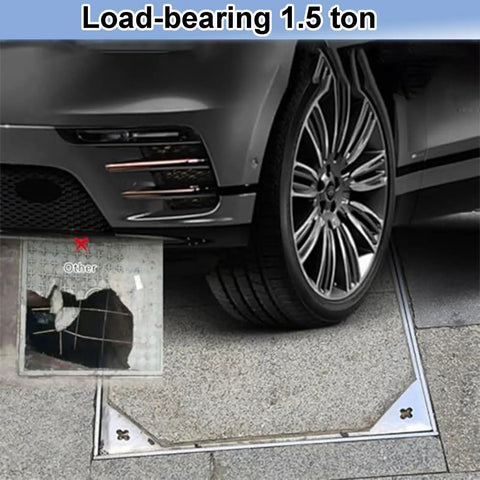 Stainless Steel Hidden Manhole Cover And Frame For Outdoor Drainage Lawn Courtyard Septic Tank And Driveway Built Tough And Secure Inspection Chamber Solution That Minimizes Gaps And Keeps Traffic Smooth under car wheel