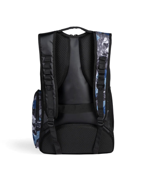 Back view of All Set Multisport Swim Backpack for Gym and Training 45L Large Capacity Rucksack With Water Repellent Breathable Fabrics