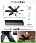 Illustration showing dimensions and components of 28 Inch Socket Mount Fan With Led Remote, E26 Bulb Holder, 3000K To 6000K Dimmable Glow.