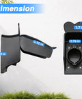 Top Shelf EV Charger Holder Wall Mount With Rainproof Cover For J1772 Connectors dimensions 5.28x4.92x2.76 inches durable composite material.