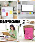 12 Pack Hilarious Funny Sticky Notes For Work 4x3 Inches Sarcastic Self Adhesive Notepads Quirky Multi Color Memo Pads in various settings