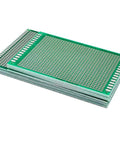Stack of Dope Prototyping PCB Boards Set For Electronics Projects 7 By 10 Centimeter And 8 By 12 Centimeter FR4 Single Sided Ten Pieces
