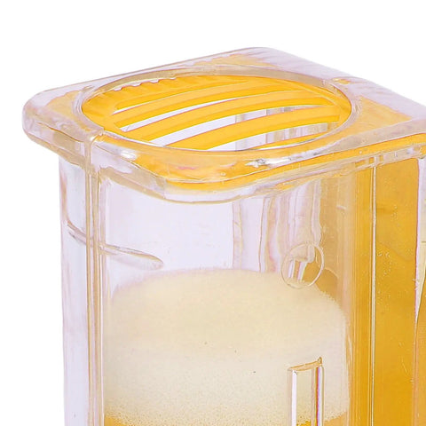 Close-up of clear cage from Queen Bee Marking Kit For Beekeepers One Handed Queen Catcher Bottle Cage With 0 99 Number Sticker And Tweezers