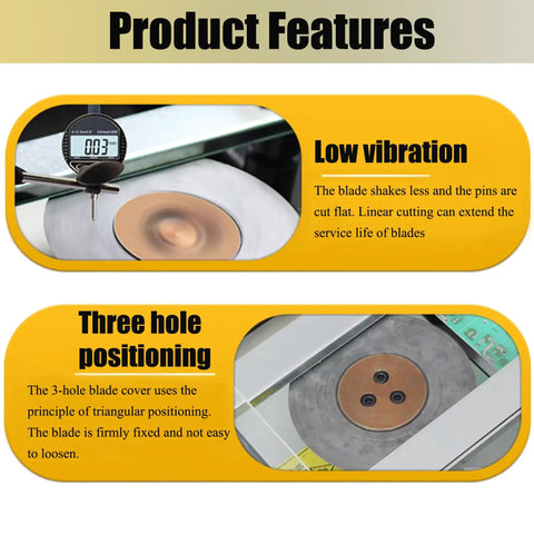 Pro Grade Semi Automatic PCB Lead Wire Cutter for Circuit Boards with low vibration and three-hole positioning features