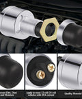 Push To Start Engine Button Momentary 12V 24V Waterproof Switch For Cars Boats Trucks Lawn Tractors Black 2 Pack Flush Mount
