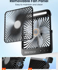 Removable fan panel of 20,000mAh Portable Camping Fan With LED Lantern All Day Cool Ultra Slim 8 Inch Rechargeable Desk Fan