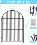 Tall Garden Fence With Gate 40 Inches High By 26 Feet Long 12 Panels Heavy Duty Metal No Dig Fence For Yard Outdoor Pet