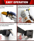 Steps to install Wall Mount Bike Repair Stand With Foldable Heavy Duty Maintenance Rack And Adjustable Clamp in workshop