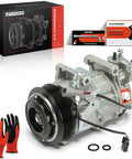 AC Compressor With Clutch For Nissan Altima And Rogue Featuring VCS 14EC Design, six groove pulley and installation tools.