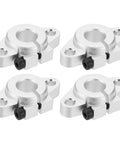 Set of four SHF12 Aluminum Linear Motion Rod Rail Clamping Guide Support Kits for 12mm shaft, corrosion resistant, lightweight