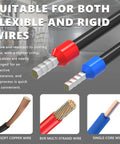 Fresh 1300 Pcs Insulated Wire Ferrule Connectors Kit For AWG 8 To 22 Tinned Copper Crimp Terminals for flexible and rigid wires