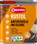 All In One Heavy Duty Rust Inhibitor For Metal And Wood And Paint Conditioner 34 Oz can with rust and paint image