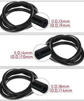 HSDCO High Performance Silicone Vacuum Hose Kit 3 Pieces Black With Tubing Cutter For Air And Water, Upgrade Your Ride With Durable 1-8, 5-32, And 5-16 Inch Sizes Perfect For Any Car Or Truck Under The Hood. Black silicone vacuum hoses in 3mm, 4mm, and 8mm sizes