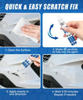 Instructions for using Ford Compatible White Touch Up Paint For F 150 Explorer And Escape 2 In 1 Scratch Repair Pen Color Accurate Oxford White YZ Z1 M6887 Quick Dry Long Lasting