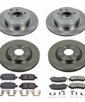 PowerStop front and rear brake kit with disc rotors and ceramic pads for Nissan Rogue 2014–20 and Rogue Sport 2017–22