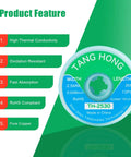 Pro Grade Lead Free Solder Paste With No Clean Flux No Mess And 10 Ft Desoldering Wick Braid for Electronics, features list