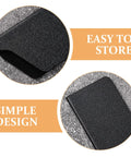 Close-up of 5 Piece Black Knife Sheath Covers With Flocking Lining, showing texture and design for easy storage.