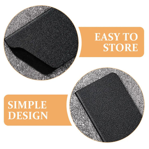 Close-up of 5 Piece Black Knife Sheath Covers With Flocking Lining, showing texture and design for easy storage.