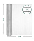 Heavy Duty 19 Gauge Hardware Cloth 16X50 Ft Roll featuring half inch square mesh rustproof steel fence wire with rolled appearance.