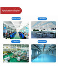Application display of Heavy Duty Peel And Stick Sticky Floor Mats For Cleanrooms Warehouses And Homes in various settings.
