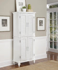 White cabinet with Crystal Cabinet Pulls Four Pack 4.5 Inch Overall Length With 3.75 Inch Hole Spacing Diameter 0.7 Inch