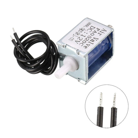 Built Tough Miniature Solenoid Valve Two Way Normally Open DC 12V Air Control Switch Low Vibration Electromagnetic Valve For Pneumatic Projects Runs Smooth And Handles Pressure