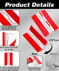 4 Pcs Transparent Acrylic Hinges Self Adhesive For Aquarium Lids And Craft Projects Large 2.56 By 1.57 Inch Clear Plastic