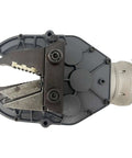 Close-up of adjustable jaws on Heavy Duty 2600W Electric Socket Screwdriver With Double Chuck Rebar Threading Tool.