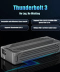 Speed Demon M2 Nvme Ssd Enclosure With Thunderbolt 4 And 5 Compatibility offering sleek design, supporting high-speed data transfer.